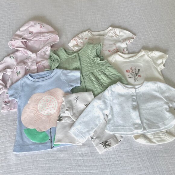 Baby Girl 0-3M Pretty Pastel Bundle - Picture 15 of 15